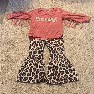 Toddler Ruffle Girl Two Piece Outfit Set
